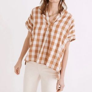 Madewell popover shirt size small